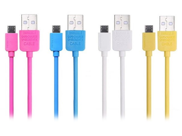 USB-кабель Remax Speed Data Cable (microUSB, 1 м, розовый)