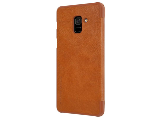 Чехол Nillkin Qin leather case для Samsung Galaxy A8 2018 (коричневый, кожаный)