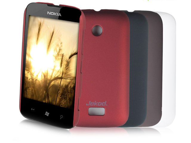 Чехол Jekod Hard case для Nokia Lumia 505 (черный, пластиковый)