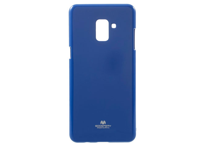 Чехол Mercury Goospery Jelly Case для Samsung Galaxy A8 plus 2018 (синий, гелевый)