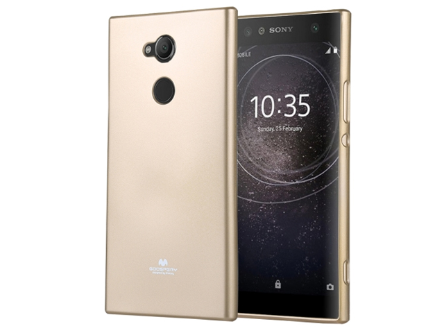 Чехол Mercury Goospery Jelly Case для Sony Xperia XA2 ultra (золотистый, гелевый)