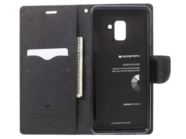 Чехол Mercury Goospery Fancy Diary Case для Samsung Galaxy A8 2018 (малиновый, винилискожа)