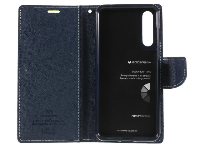 Чехол Mercury Goospery Fancy Diary Case для Huawei P20 (голубой, винилискожа)