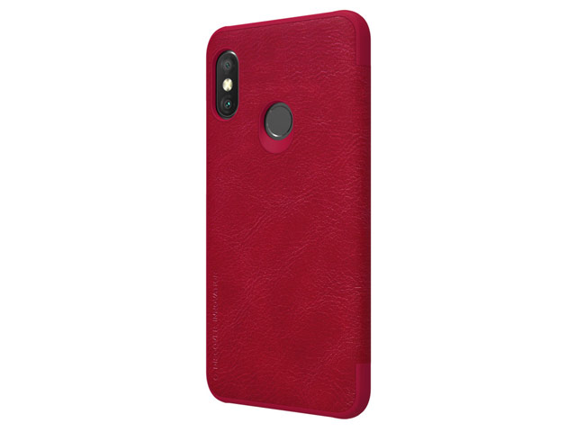 Чехол Nillkin Qin leather case для Xiaomi Redmi 6 pro (красный, кожаный)