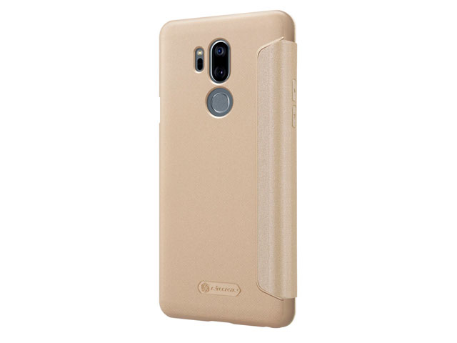 Чехол Nillkin Sparkle Leather Case для LG G7 ThinQ (золотистый, винилискожа)