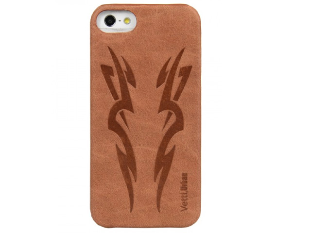 Чехол Vetti Craft Urban Case My Tattoo No 1 для Apple iPhone 5 (коричневый, кожанный)