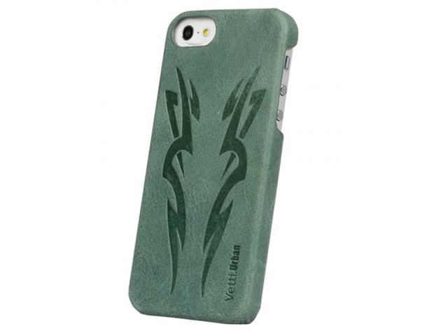 Чехол Vetti Craft Urban Case My Tattoo No 1 для Apple iPhone 5 (зеленый, кожанный)