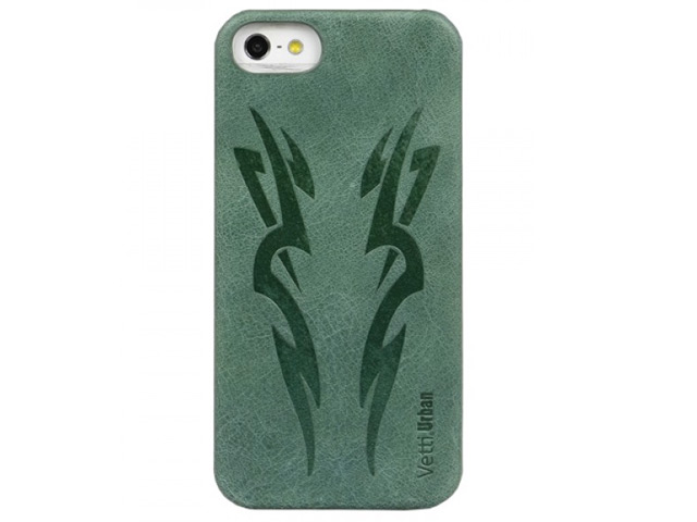 Чехол Vetti Craft Urban Case My Tattoo No 1 для Apple iPhone 5 (зеленый, кожанный)