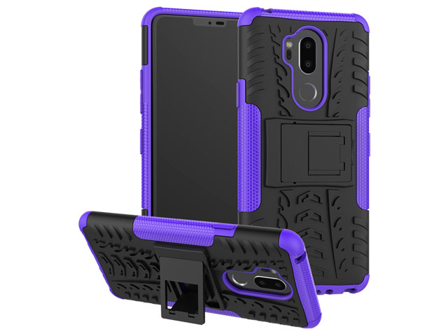 Чехол Yotrix Shockproof case для LG G7 ThinQ (фиолетовый, пластиковый)