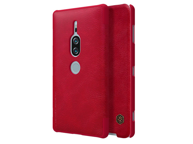 Чехол Nillkin Qin leather case для Sony Xperia XZ2 premium (красный, кожаный)