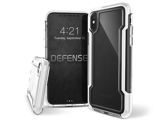 Чехол X-doria Defense Clear для Apple iPhone XS max (белый, пластиковый)