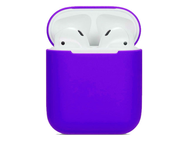 Чехол Synapse Protection Case для Apple AirPods (фиолетовый, силиконовый)