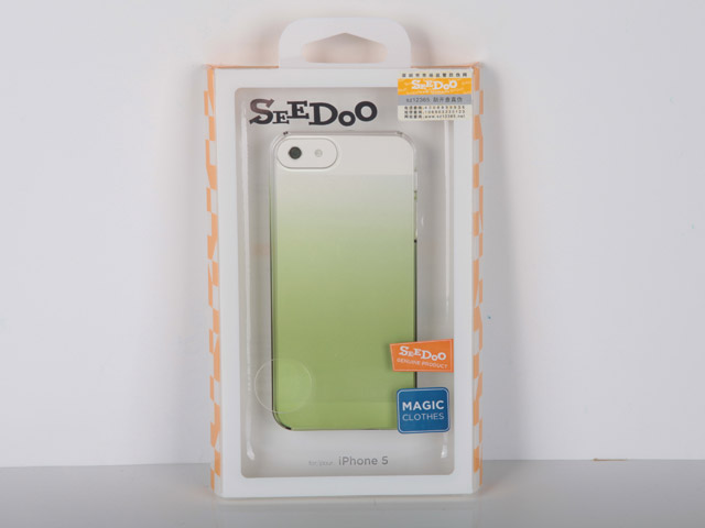 Чехол Seedoo Rainbow case для Apple iPhone 5 (зеленый, пластиковый)