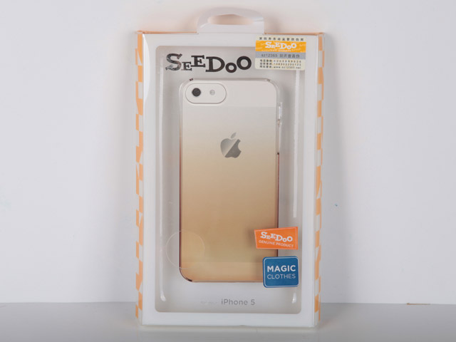 Чехол Seedoo Rainbow case для Apple iPhone 5 (коричневый, пластиковый)