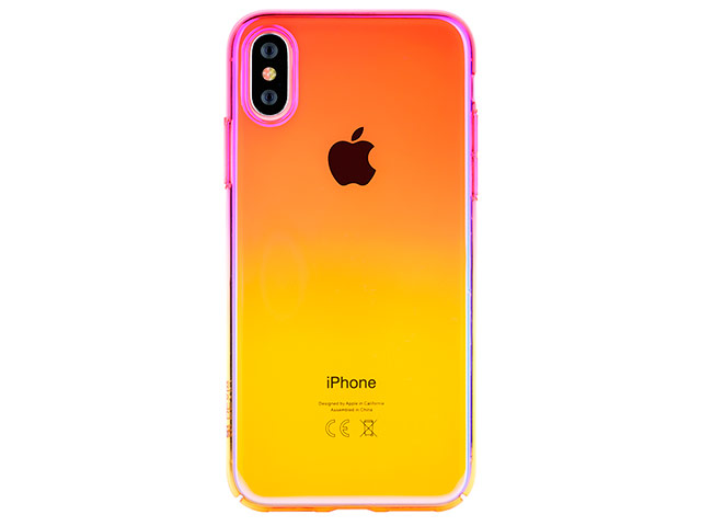 Чехол Devia Aurora case для Apple iPhone XS (оранжевый, пластиковый)