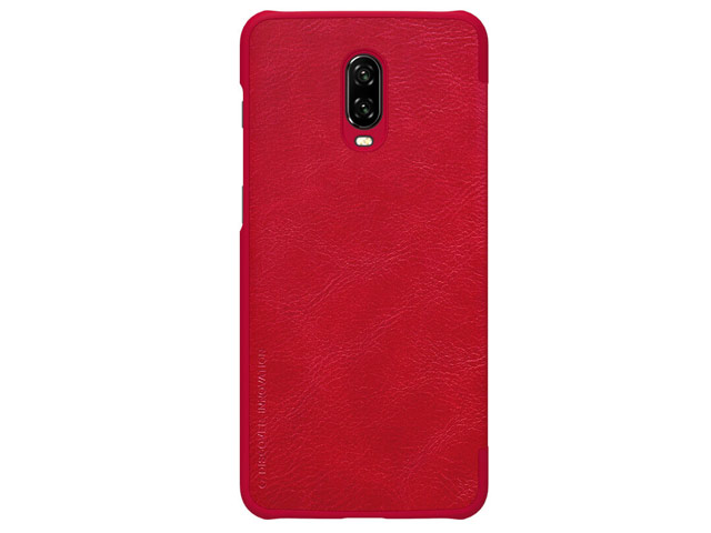 Чехол Nillkin Qin leather case для OnePlus 6T (красный, кожаный)