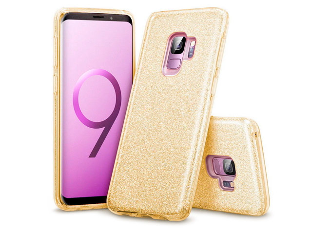 Чехол Yotrix BrightCase для Samsung Galaxy S9 (золотистый, гелевый)