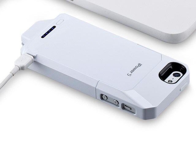 Чехол с батареей Momax iPower 5 для Apple iPhone 5 (белый, 2250 mAh, MFi)