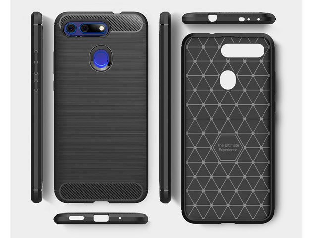 Чехол Yotrix Rugged Armor для Huawei Honor V20 (черный, гелевый)