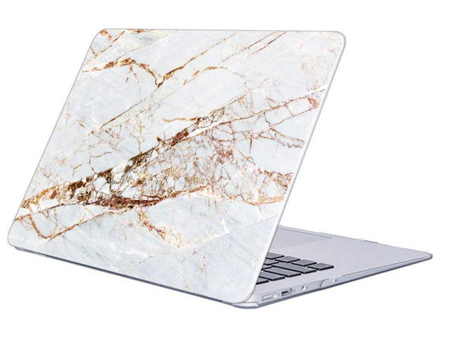 Чехол Yotrix HardCover для Apple MacBook Air 13 2018 (Marble Light, пластиковый)