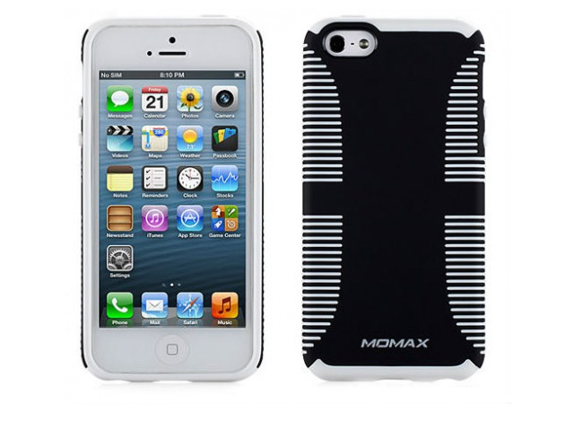 Чехол Momax iCase JACK для Apple iPhone 5 (черный, пластиковый)