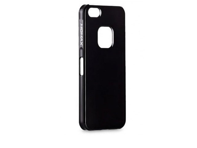 Чехол Momax Ultra Tough Shiny Series Case для Apple iPhone 5 (черный, пластиковый)