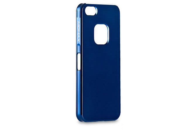 Чехол Momax Ultra Tough Shiny Series Case для Apple iPhone 5 (синий, пластиковый)