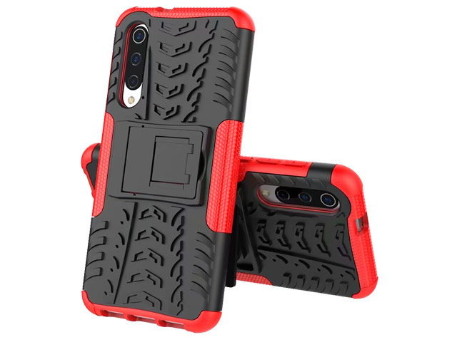 Чехол Yotrix Shockproof case для Xiaomi Mi 9 (красный, пластиковый)