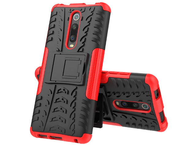 Чехол Yotrix Shockproof case для Xiaomi Mi 9T (красный, пластиковый)