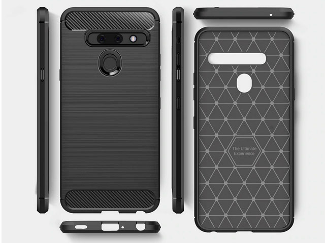 Чехол Yotrix Rugged Armor для LG G8 ThinQ (синий, гелевый)