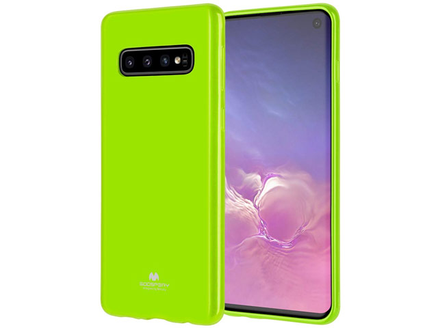 Чехол Mercury Goospery Jelly Case для Samsung Galaxy S10 (зеленый, гелевый)