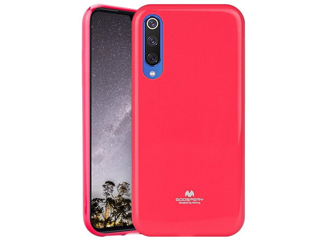 Чехол Mercury Goospery Jelly Case для Xiaomi Mi 9 (малиновый, гелевый)