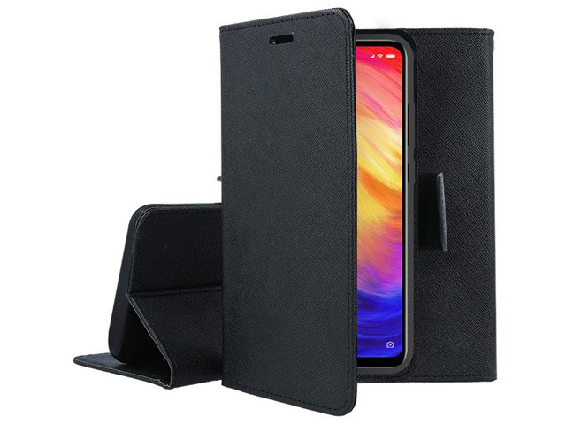 Чехол Mercury Goospery Fancy Diary Case для Xiaomi Redmi 7 (черный, винилискожа)