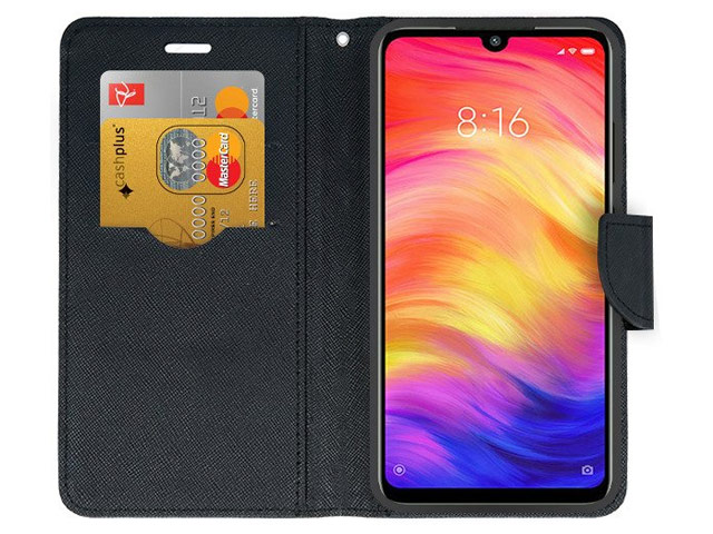 Чехол Mercury Goospery Fancy Diary Case для Xiaomi Redmi 7 (черный, винилискожа)