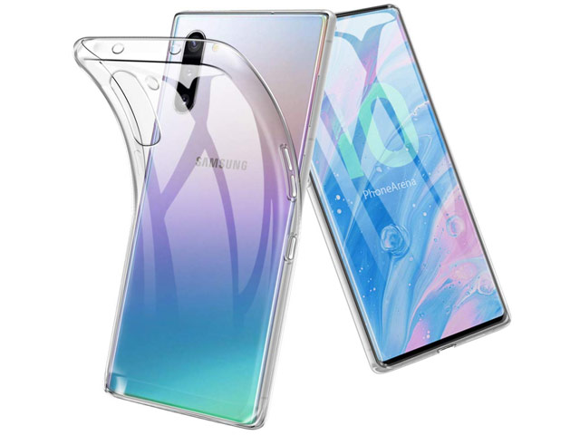 Чехол Yotrix UltrathinCase для Samsung Galaxy Note 10 (прозрачный, гелевый)