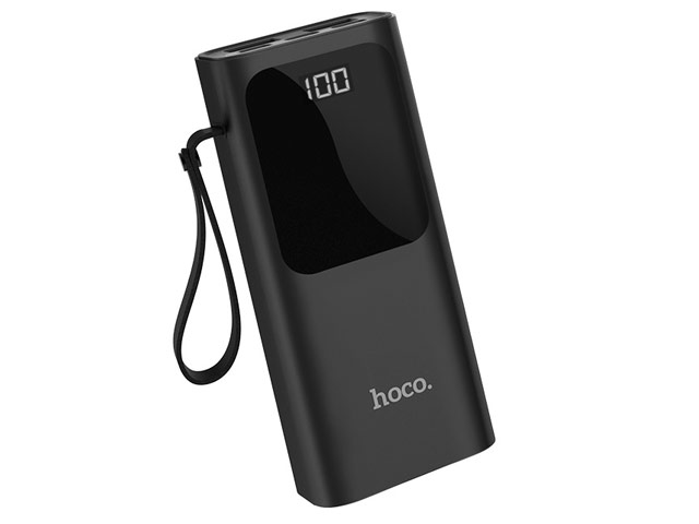 Внешняя батарея hoco Intelligent Powerbank J41 универсальная (10000 mAh, USBx2, 2A, черная)