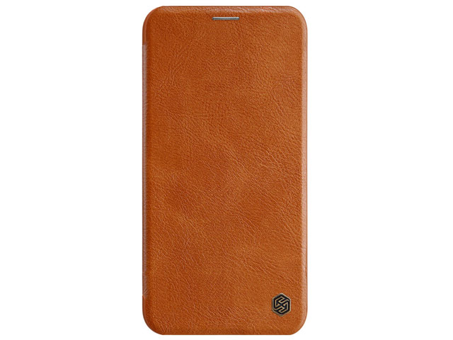 Чехол Nillkin Qin leather case для Apple iPhone 11 pro max (коричневый, кожаный)