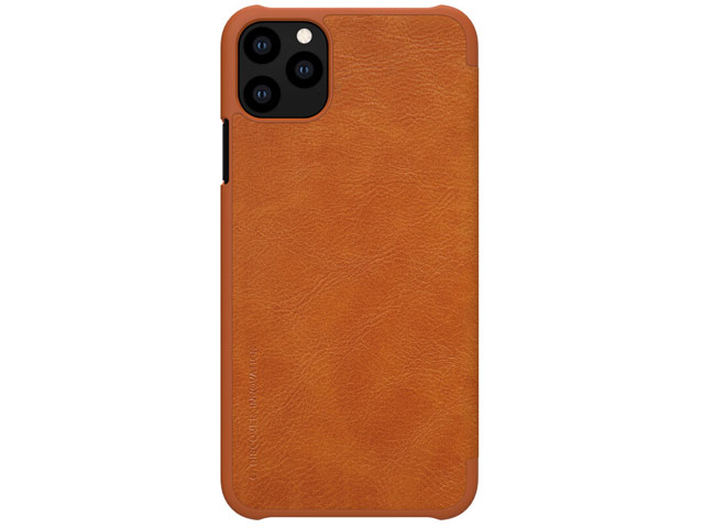 Чехол Nillkin Qin leather case для Apple iPhone 11 pro max (коричневый, кожаный)