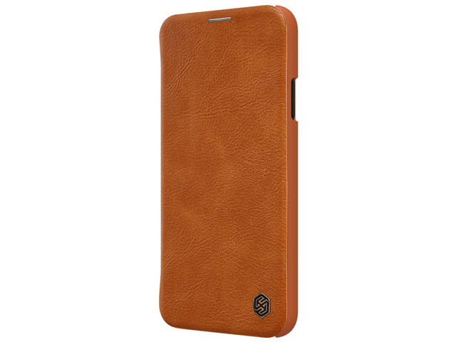 Чехол Nillkin Qin leather case для Apple iPhone 11 pro max (коричневый, кожаный)