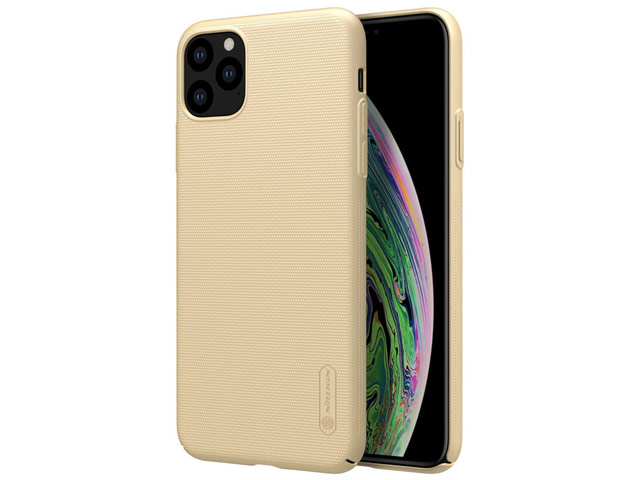 Чехол Nillkin Hard case для Apple iPhone 11 pro max (золотистый, пластиковый)