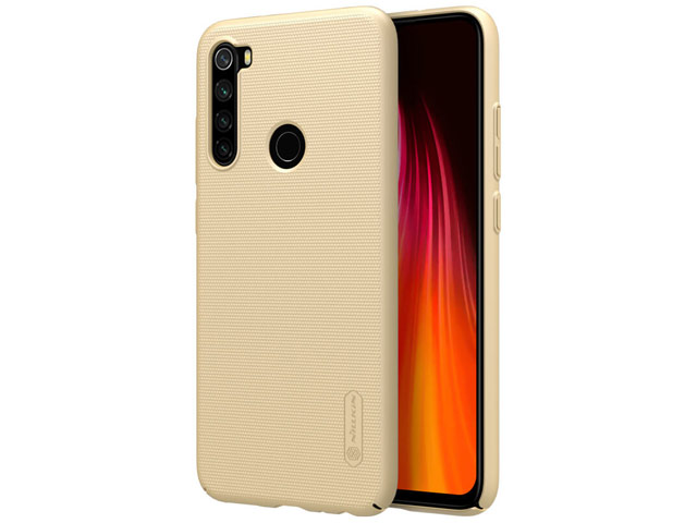 Чехол Nillkin Hard case для Xiaomi Redmi Note 8 (золотистый, пластиковый)