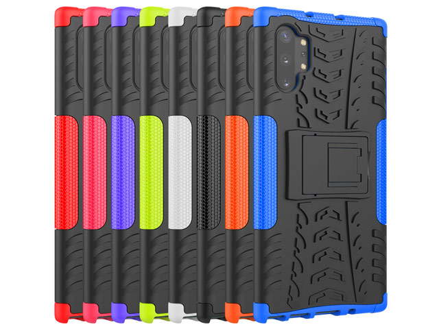 Чехол Yotrix Shockproof case для Samsung Galaxy Note 10 plus (фиолетовый, пластиковый)