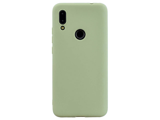 Чехол Yotrix LiquidSilicone для Xiaomi Redmi Note 7 (зеленый, гелевый)