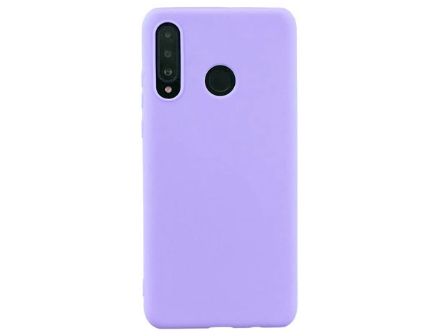 Чехол Yotrix LiquidSilicone для Huawei P30 lite (сиреневый, гелевый)