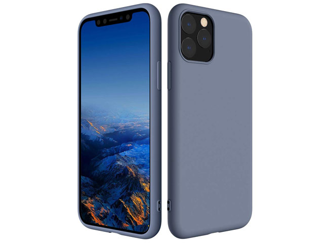 Чехол Yotrix SoftCase для Apple iPhone 11 pro max (фиолетовый, гелевый)