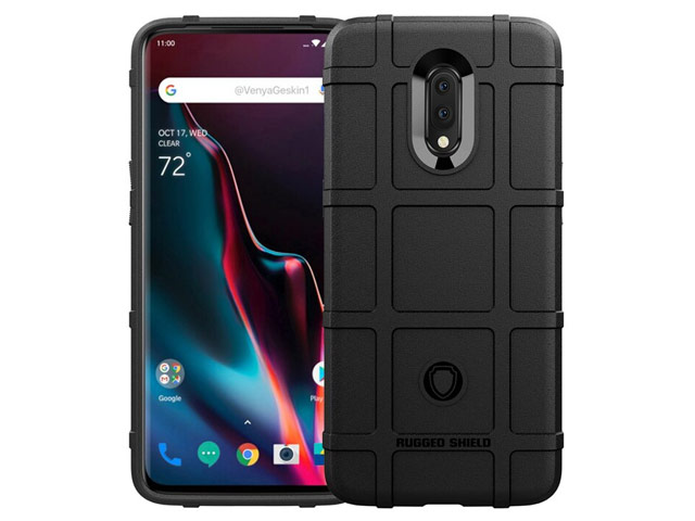 Чехол Yotrix RuggedShield для OnePlus 7 (черный, гелевый)