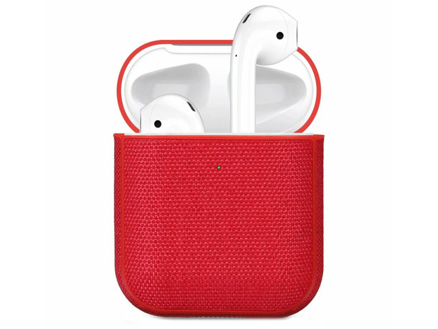 Чехол Synapse Fabric Case для Apple AirPods (красный, тканевый)