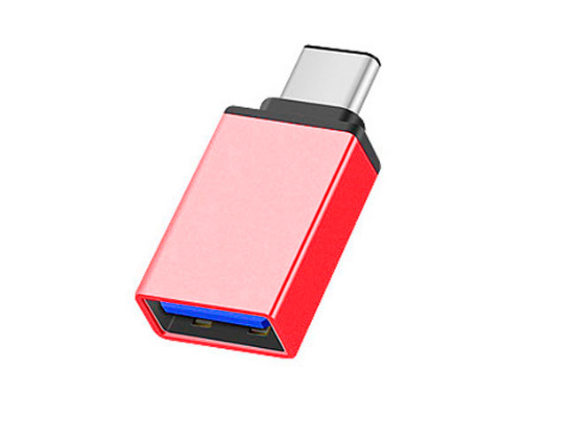 Адаптер Yotrix OTG-USB Adapter универсальный (USB Type C-USB 3.0, красный)