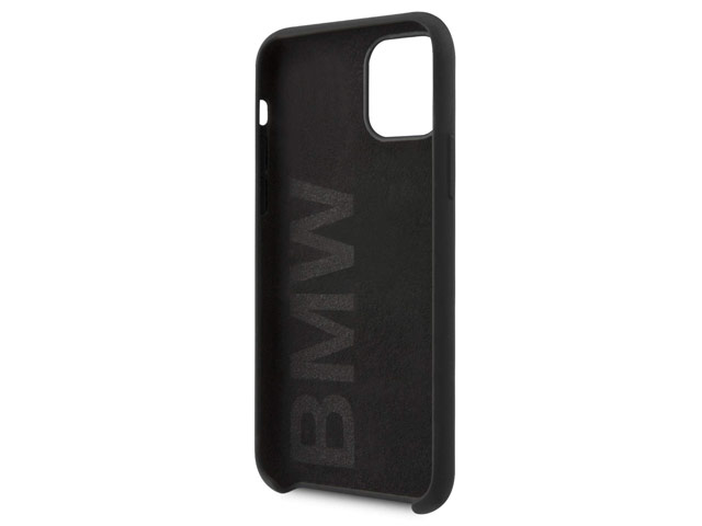 Чехол BMW Signature Liquid Silicone для Apple iPhone 11 (черный, силиконовый)