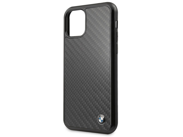 Чехол BMW Signature Real Carbon для Apple iPhone 11 pro max (черный, карбон)